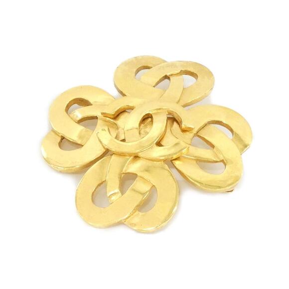 CHANEL Gold Brooch